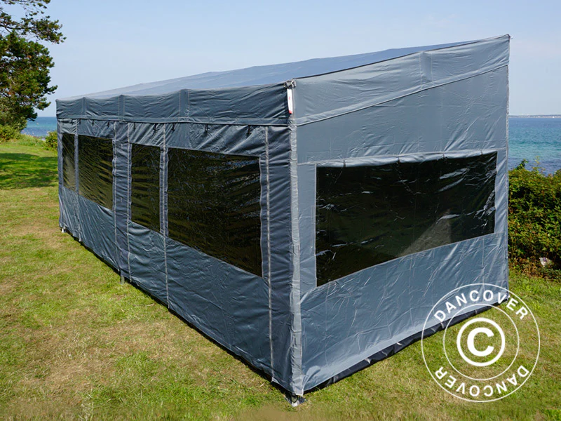 Namiot ekspresowy FleXtents PRO Trapezo 3x6m Szary, mq 4 ściany boczne - Image 20