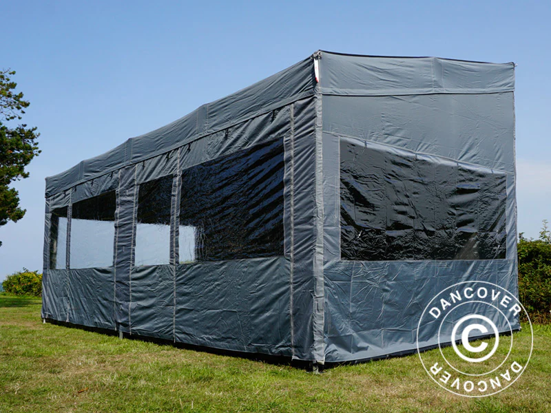 Namiot ekspresowy FleXtents PRO Trapezo 3x6m Szary, mq 4 ściany boczne - Image 23