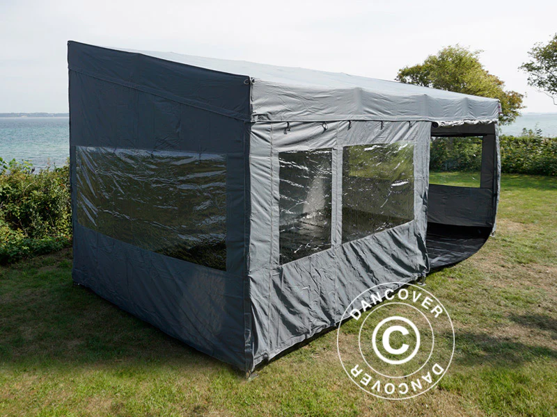 Namiot ekspresowy FleXtents PRO Trapezo 3x6m Szary, mq 4 ściany boczne - Image 30