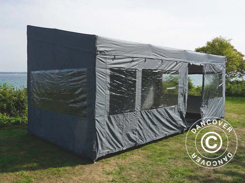 Namiot ekspresowy FleXtents PRO Trapezo 3x6m Szary, mq 4 ściany boczne - Image 38