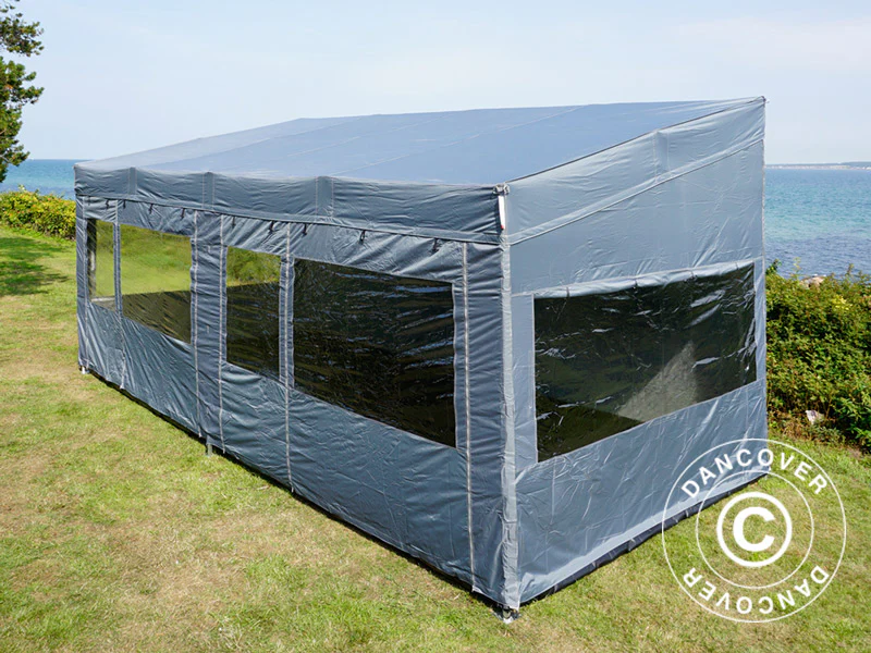 Namiot ekspresowy FleXtents PRO Trapezo 3x6m Szary, mq 4 ściany boczne - Image 40