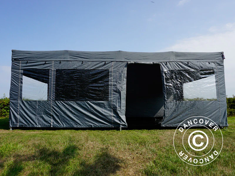 Namiot ekspresowy FleXtents PRO Trapezo 3x6m Szary, mq 4 ściany boczne - Image 42