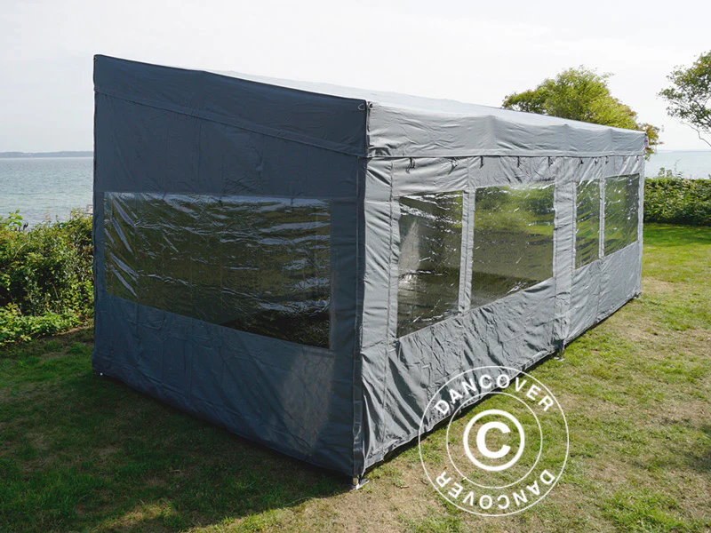 Namiot ekspresowy FleXtents PRO Trapezo 3x6m Szary, mq 4 ściany boczne - Image 43