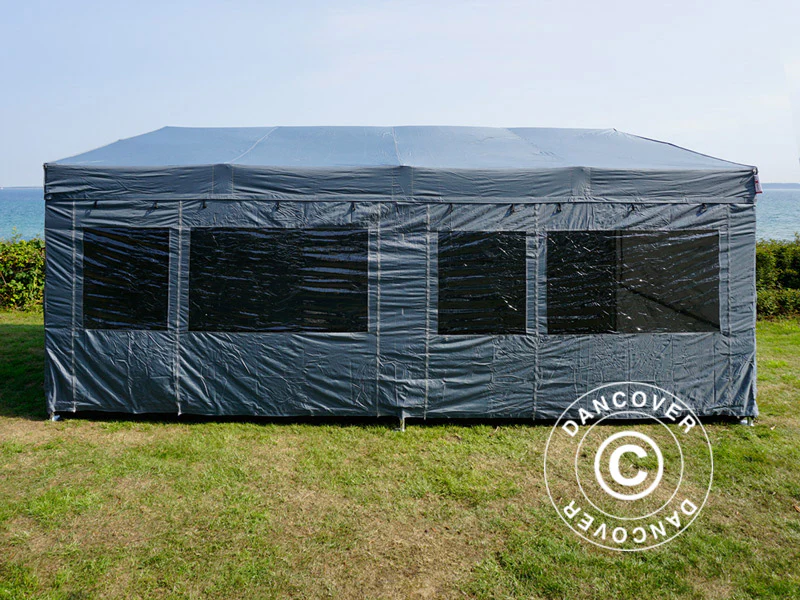 Namiot ekspresowy FleXtents PRO Trapezo 3x6m Szary, mq 4 ściany boczne - Image 45