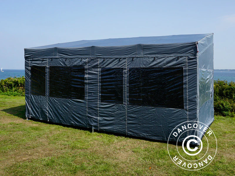 Namiot ekspresowy FleXtents PRO Trapezo 3x6m Szary, mq 4 ściany boczne - Image 46