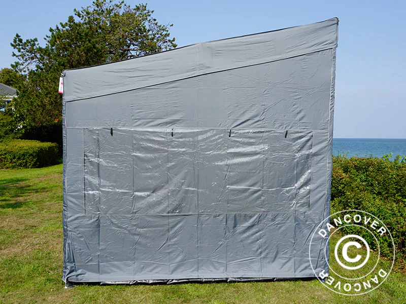 Namiot ekspresowy FleXtents PRO Trapezo 3x6m Szary, mq 4 ściany boczne - Image 5