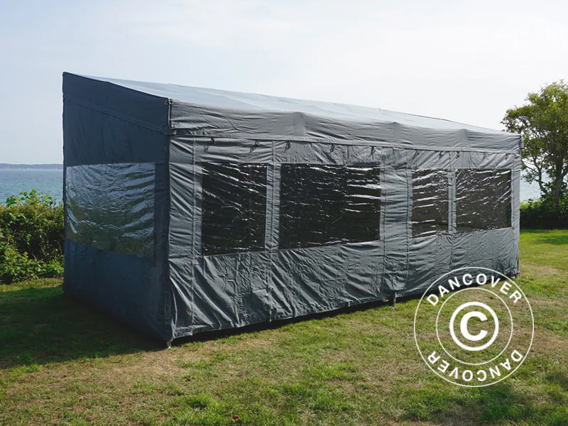 Namiot ekspresowy FleXtents PRO Trapezo 3x6m Szary, mq 4 ściany boczne - Image 52