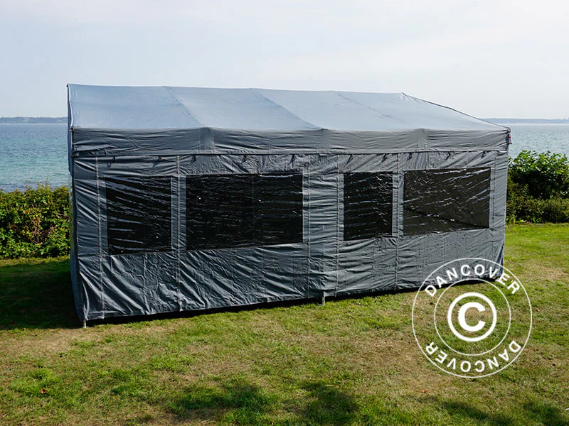 Namiot ekspresowy FleXtents PRO Trapezo 3x6m Szary, mq 4 ściany boczne - Image 54