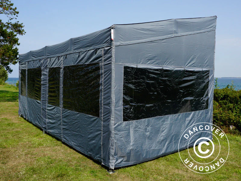 Namiot ekspresowy FleXtents PRO Trapezo 3x6m Szary, mq 4 ściany boczne - Image 55