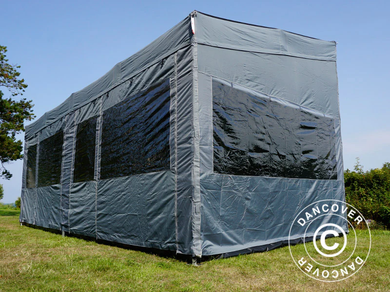 Namiot ekspresowy FleXtents PRO Trapezo 3x6m Szary, mq 4 ściany boczne - Image 56