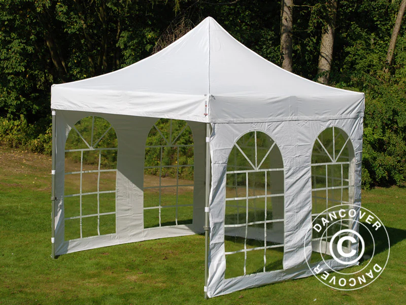 Namiot Ekspresowy FleXtents PRO Vintage Style 3x3m Biały, mq 4 ściany boczne - Image 13