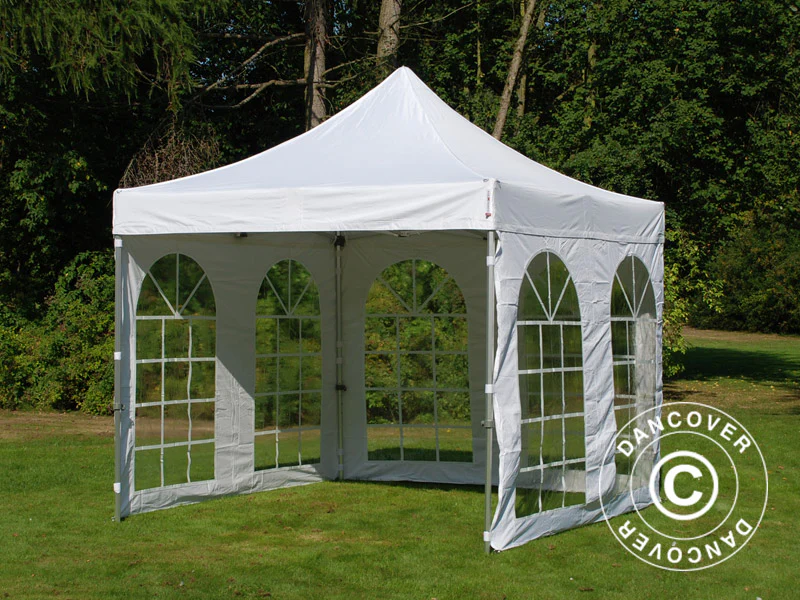 Namiot Ekspresowy FleXtents PRO Vintage Style 3x3m Biały, mq 4 ściany boczne - Image 17