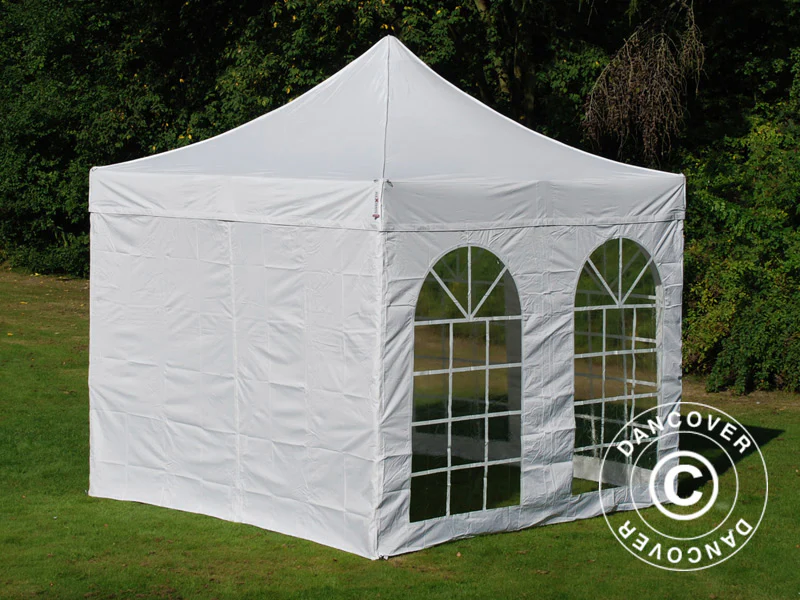 Namiot Ekspresowy FleXtents PRO Vintage Style 3x3m Biały, mq 4 ściany boczne - Image 2