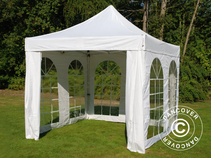 Namiot Ekspresowy FleXtents PRO Vintage Style 3x3m Biały, mq 4 ściany boczne - Image 3