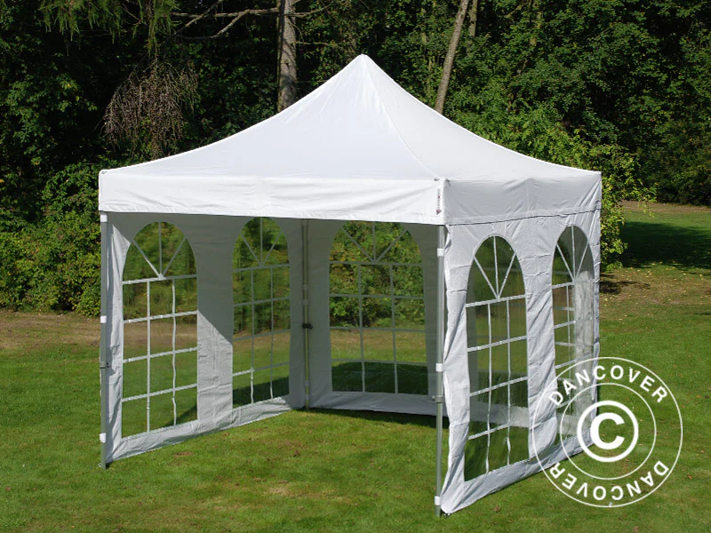 Namiot Ekspresowy FleXtents PRO Vintage Style 3x3m Biały, mq 4 ściany boczne - Image 6