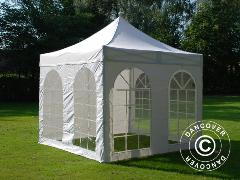 Namiot Ekspresowy FleXtents PRO Vintage Style 3x3m Biały, mq 4 ściany boczne - Image 7