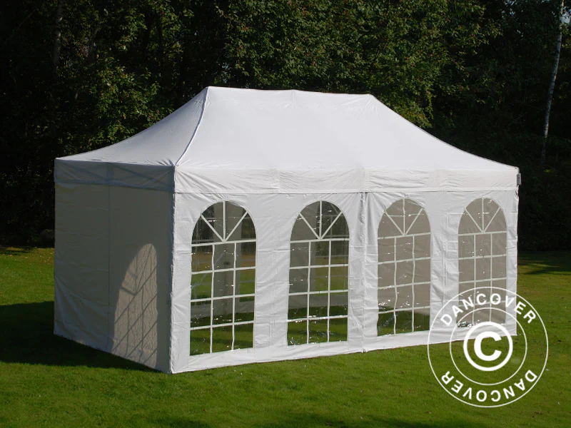 Namiot Ekspresowy FleXtents PRO Vintage Style 3x6m Biały, mq 6 ściany boczne - Image 5