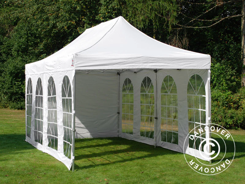 Namiot Ekspresowy FleXtents PRO Vintage Style 3x6m Biały, mq 6 ściany boczne - Image 7