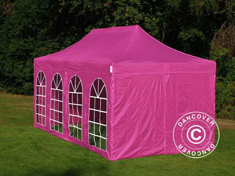 Namiot Ekspresowy FleXtents PRO Vintage Style 3x6m Różowy, mq 6 ściany boczne - Image 3