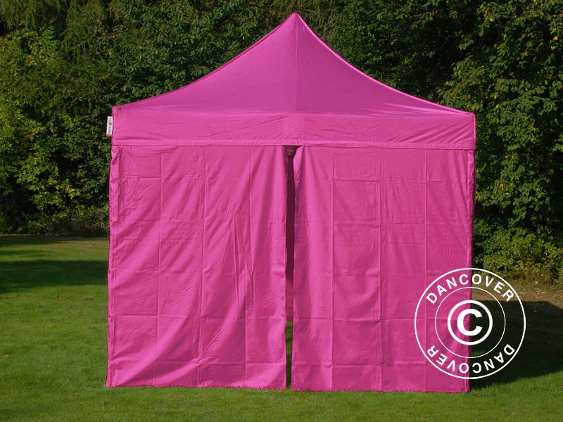 Namiot Ekspresowy FleXtents PRO Vintage Style 3x6m Różowy, mq 6 ściany boczne - Image 4