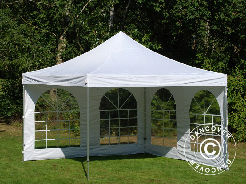 Namiot Ekspresowy FleXtents PRO Vintage Style 4x4m Biały, mq 4 ściany boczne - Image 11