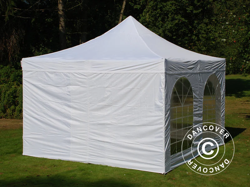 Namiot Ekspresowy FleXtents PRO Vintage Style 4x4m Biały, mq 4 ściany boczne - Image 3