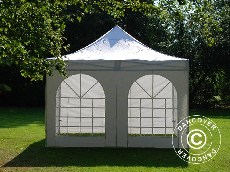 Namiot Ekspresowy FleXtents PRO Vintage Style 4x4m Biały, mq 4 ściany boczne - Image 9