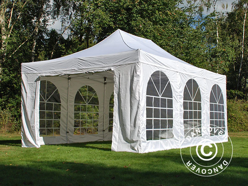 Namiot Ekspresowy FleXtents PRO Vintage Style 4x6m Biały, mq 8 ściany boczne - Image 20