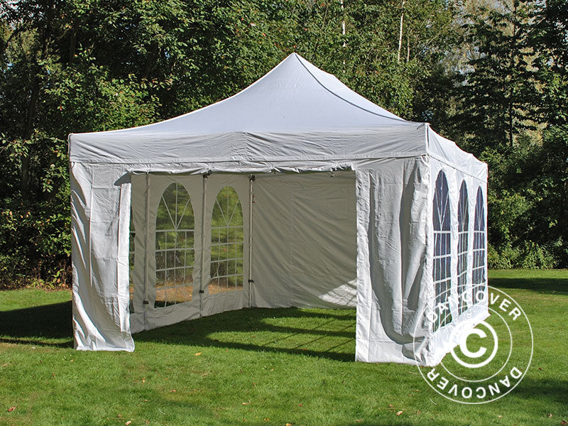 Namiot Ekspresowy FleXtents PRO Vintage Style 4x6m Biały, mq 8 ściany boczne - Image 21