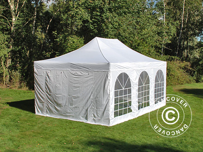 Namiot Ekspresowy FleXtents PRO Vintage Style 4x6m Biały, mq 8 ściany boczne - Image 27