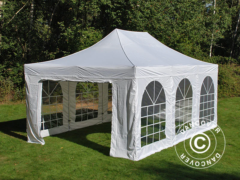 Namiot Ekspresowy FleXtents PRO Vintage Style 4x6m Biały, mq 8 ściany boczne - Image 29