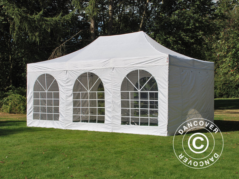 Namiot Ekspresowy FleXtents PRO Vintage Style 4x6m Biały, mq 8 ściany boczne - Image 6
