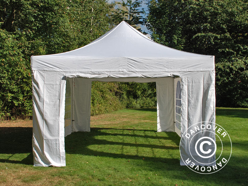 Namiot Ekspresowy FleXtents PRO Vintage Style 4x6m Biały, mq 8 ściany boczne - Image 9