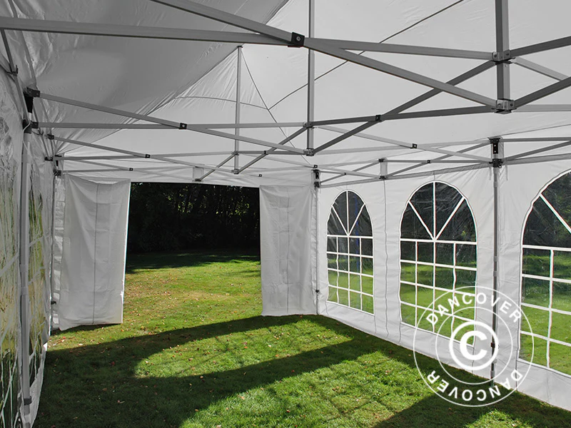 Namiot Ekspresowy FleXtents PRO Vintage Style 4x8m Biały, mq 6 ściany boczne - Image 13