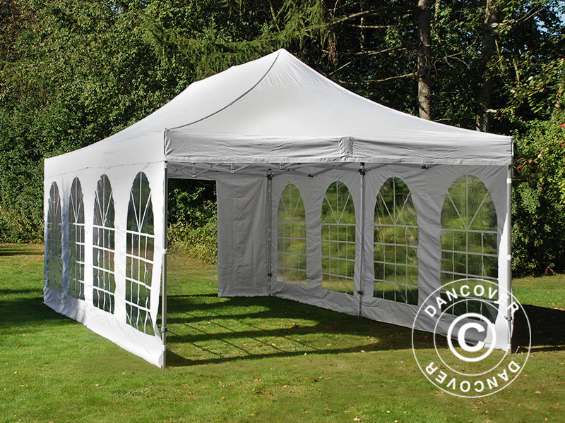 Namiot Ekspresowy FleXtents PRO Vintage Style 4x8m Biały, mq 6 ściany boczne - Image 24