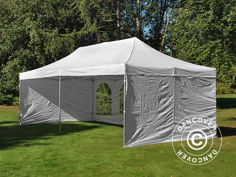 Namiot Ekspresowy FleXtents PRO Vintage Style 4x8m Biały, mq 6 ściany boczne - Image 25