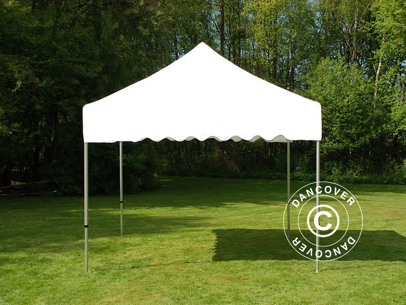 Namiot Ekspresowy FleXtents PRO "Wave" 3x3m Biały, mq 4 ozdobnymi kurtynami - Image 7