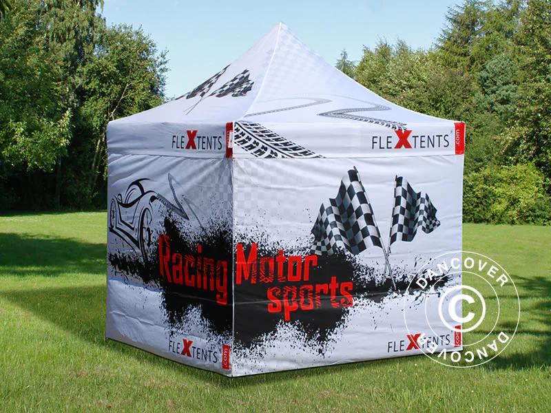 Namiot ekspresowy FleXtents PRO z pełnym zadrukiem cyfrowym, 2x2m, zawierający 4 ściany boczne - Image 4