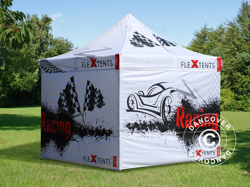Namiot ekspresowy FleXtents PRO z pełnym zadrukiem cyfrowym, 4x4m, zawierający 4 ściany boczne - Image 11