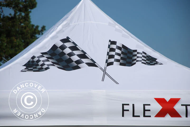 Namiot ekspresowy FleXtents PRO z pełnym zadrukiem cyfrowym, 4x4m, zawierający 4 ściany boczne - Image 12