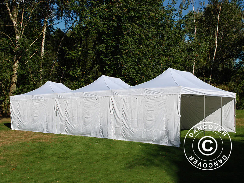 Namiot ekspresowy FleXtents® Steel 12x6m Biały, 8 ścian bocznych w komplecie - Image 3