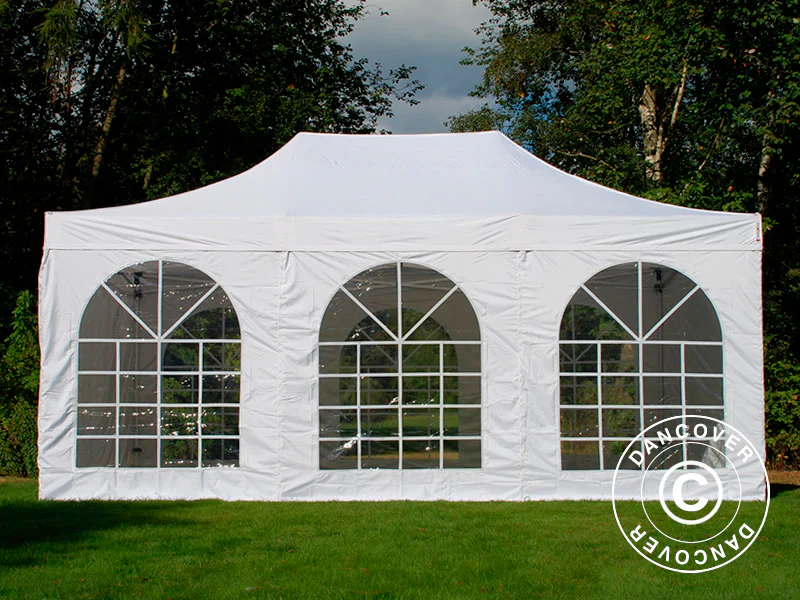 Namiot Ekspresowy FleXtents Steel 3x4,5m, Biały, mq 4 ściany boczne - Image 2