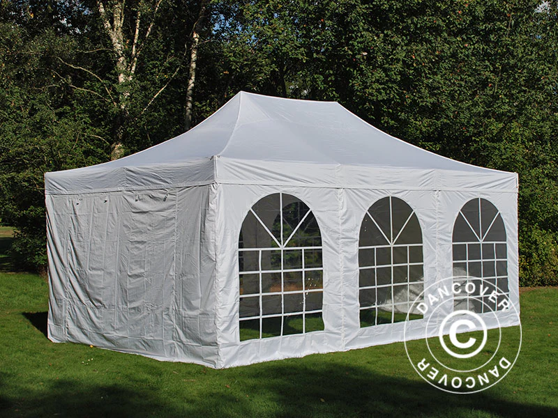 Namiot Ekspresowy FleXtents Steel 3x4,5m, Biały, mq 4 ściany boczne - Image 4