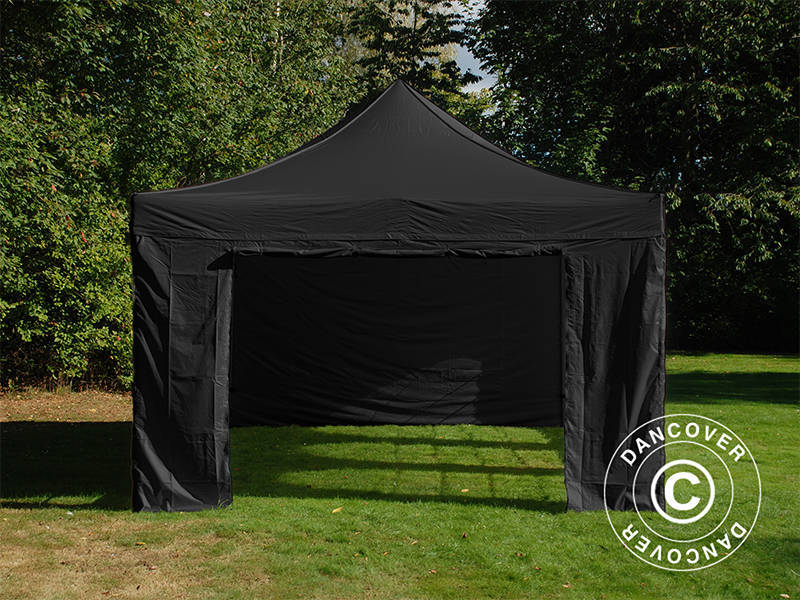 Namiot Ekspresowy FleXtents Steel 3x4,5m, Czarny, mq 4 ściany boczne - Image 3