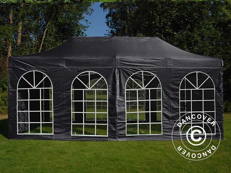 Namiot Ekspresowy FleXtents Steel 3x6m Czarny, mq 4 ściany boczne - Image 2