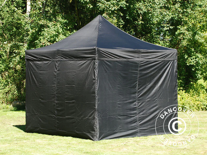 Namiot Ekspresowy FleXtents Steel 4x4m Czarny, mq 4 ściany boczne - Image 3