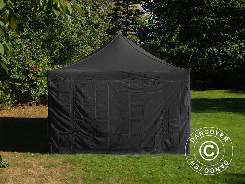 Namiot Ekspresowy FleXtents Steel 4x6m Czarny, mq 4 ściany boczne - Image 3