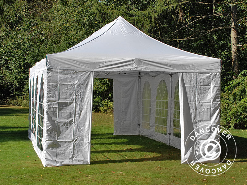 Namiot Ekspresowy FleXtents Steel 4x8m Biały, mq 4 ściany boczne - Image 4