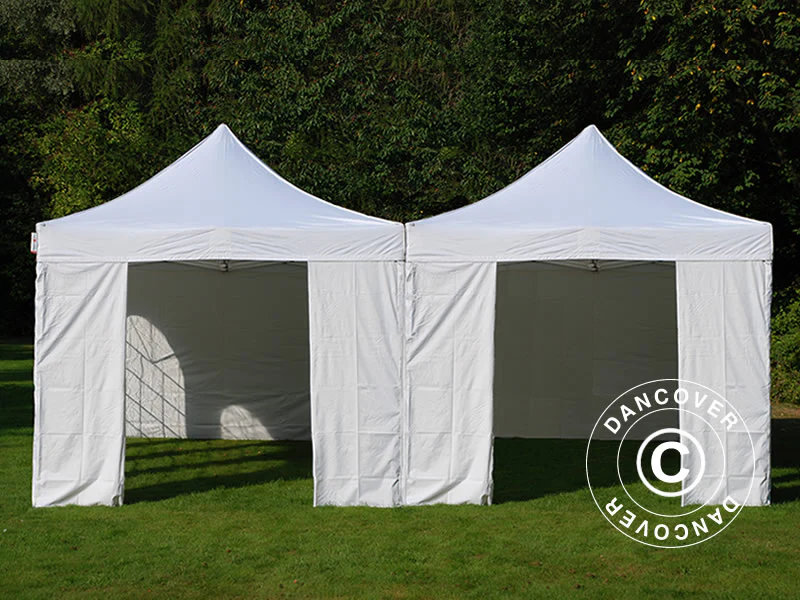 Namiot ekspresowy FleXtents Steel 6x6m Biały, ze 8 ścianami bocznymi - Image 2