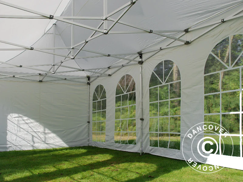 Namiot ekspresowy FleXtents Steel 6x6m Biały, ze 8 ścianami bocznymi - Image 5